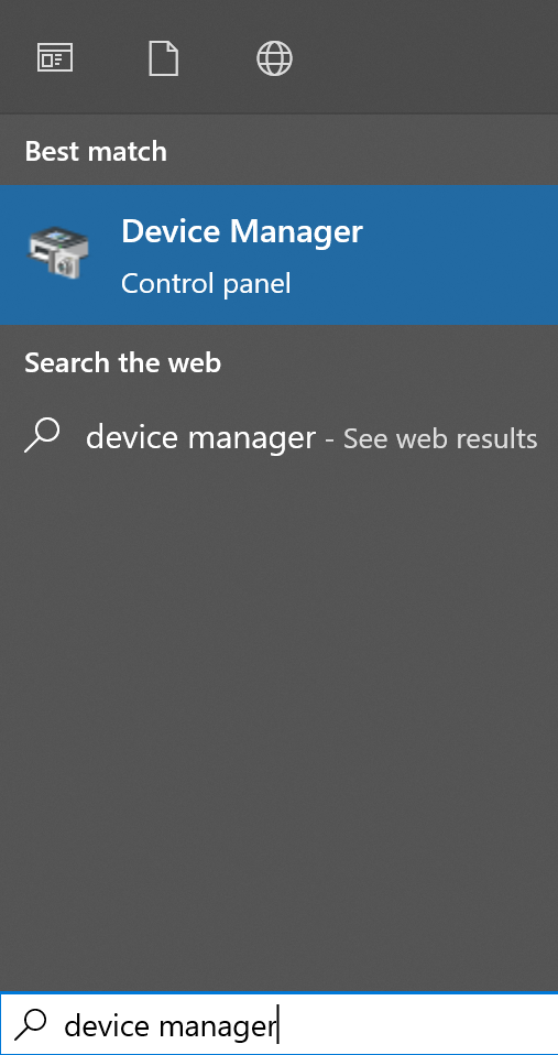 find the COM number in the device manager