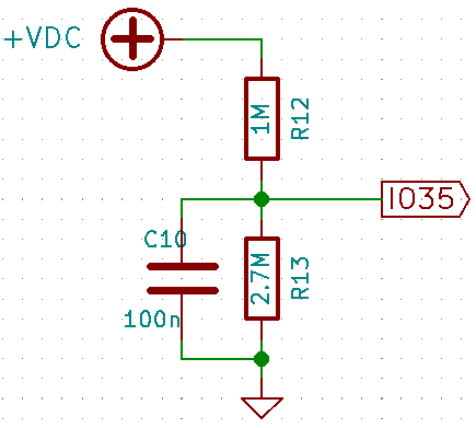 voltage divider bridge esp32 low power